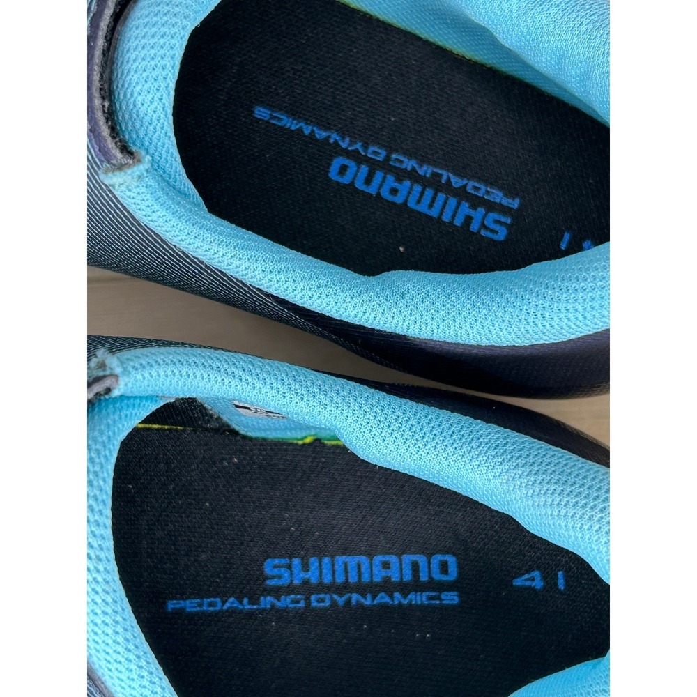 NEW Shimano SH-RC100 RC100 Womens Road Cycling Shoes Navy Blue Size 8.5 9 Cleats - Picture 10 of 12